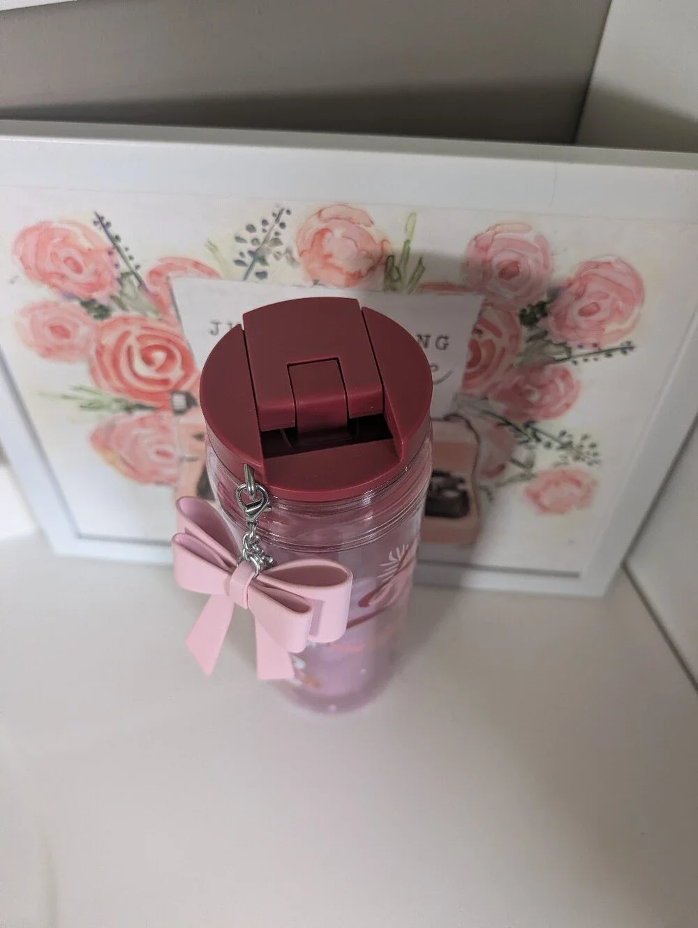 ☃️NWT Starbucks Holiday 2025 Starbuck Holiday Bears Pink Bow Travel Tumbler 16
